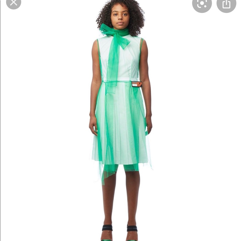 ❌SOLD ❌PRADA runway green sheer dress